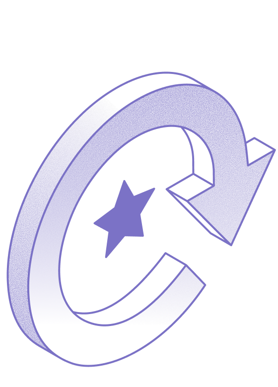 Illustration of circular arrows representing agile and flexible system changes.